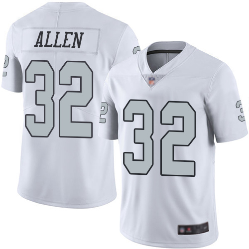 Men Oakland Raiders Limited White Marcus Allen Jersey NFL Football 32 Rush Vapor Untouchable Jersey